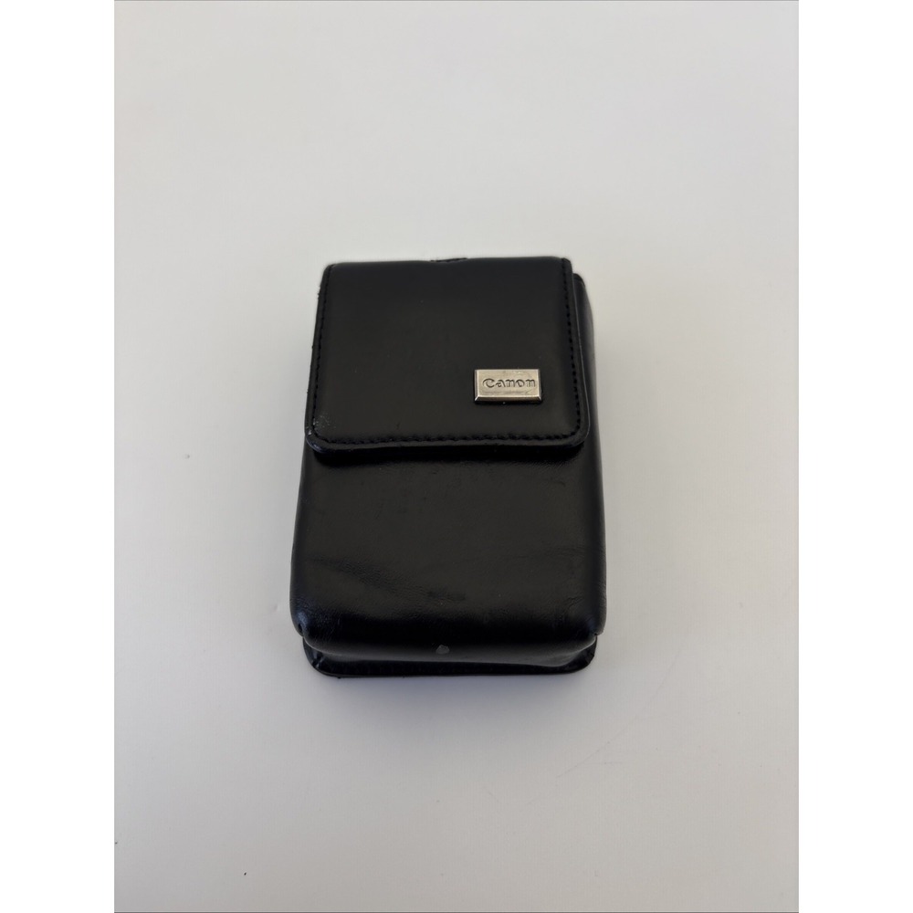 Canon Black Compact Camera Case 4x2.5x1.25 Magnetic Snap Close Case